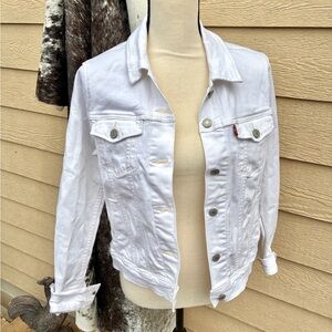 Women's White, Levi’s Denim Jacket